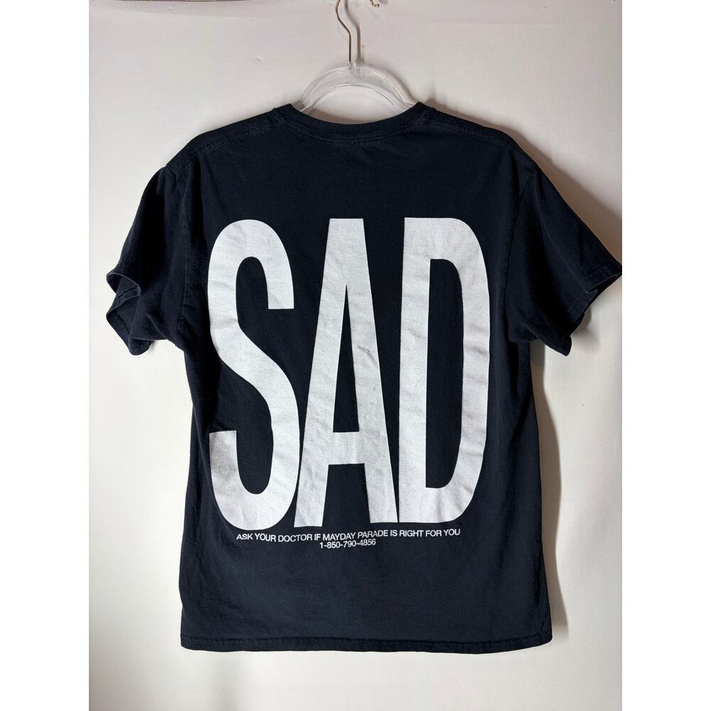 Mayday Parade Black SAD T-shirt Ask Your Doctor Short Sleeve Size Medium RARE